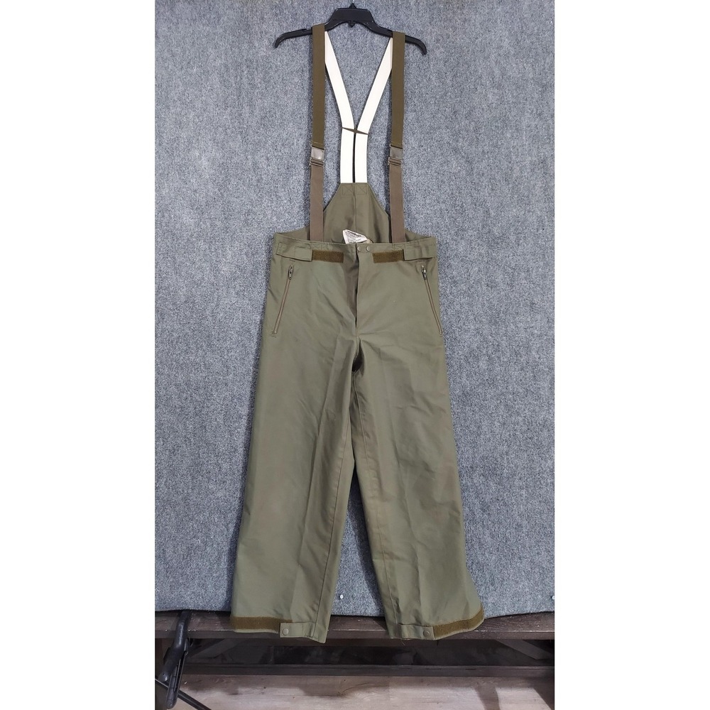 Vintage Gore-Tex‎ Pants Mens 38x28 Green Rain Bib Waterproof Military 1989